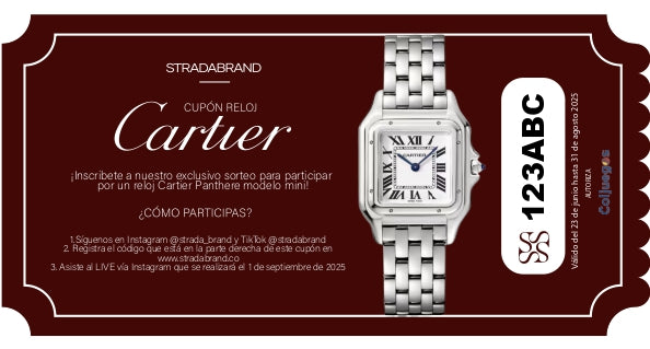 Cupón Sorteo Cartier-Strada